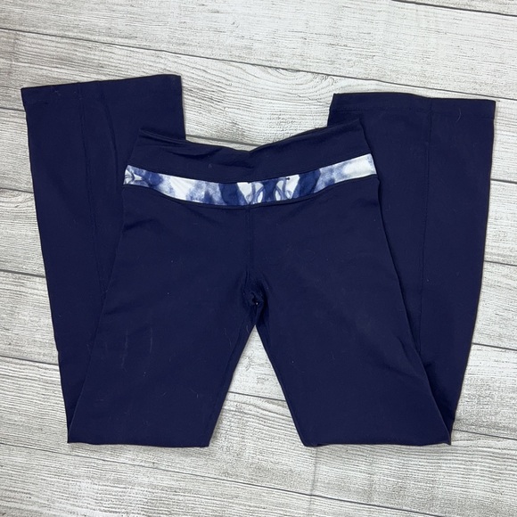 Lululemon Navy Wide Bottom Leggings - Picture 2 of 5